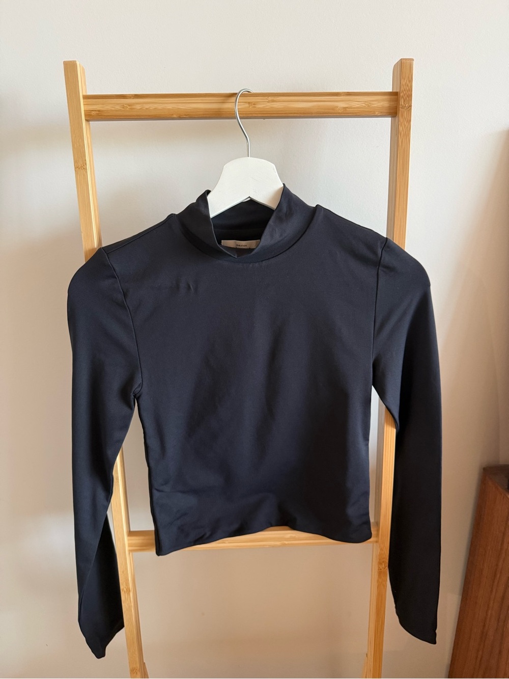 Babaton Black Long Sleeve Contour Top